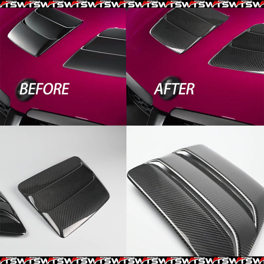 Dry Carbon Fibre Vector Bonnet Vent Set For HSV VE E2 E3