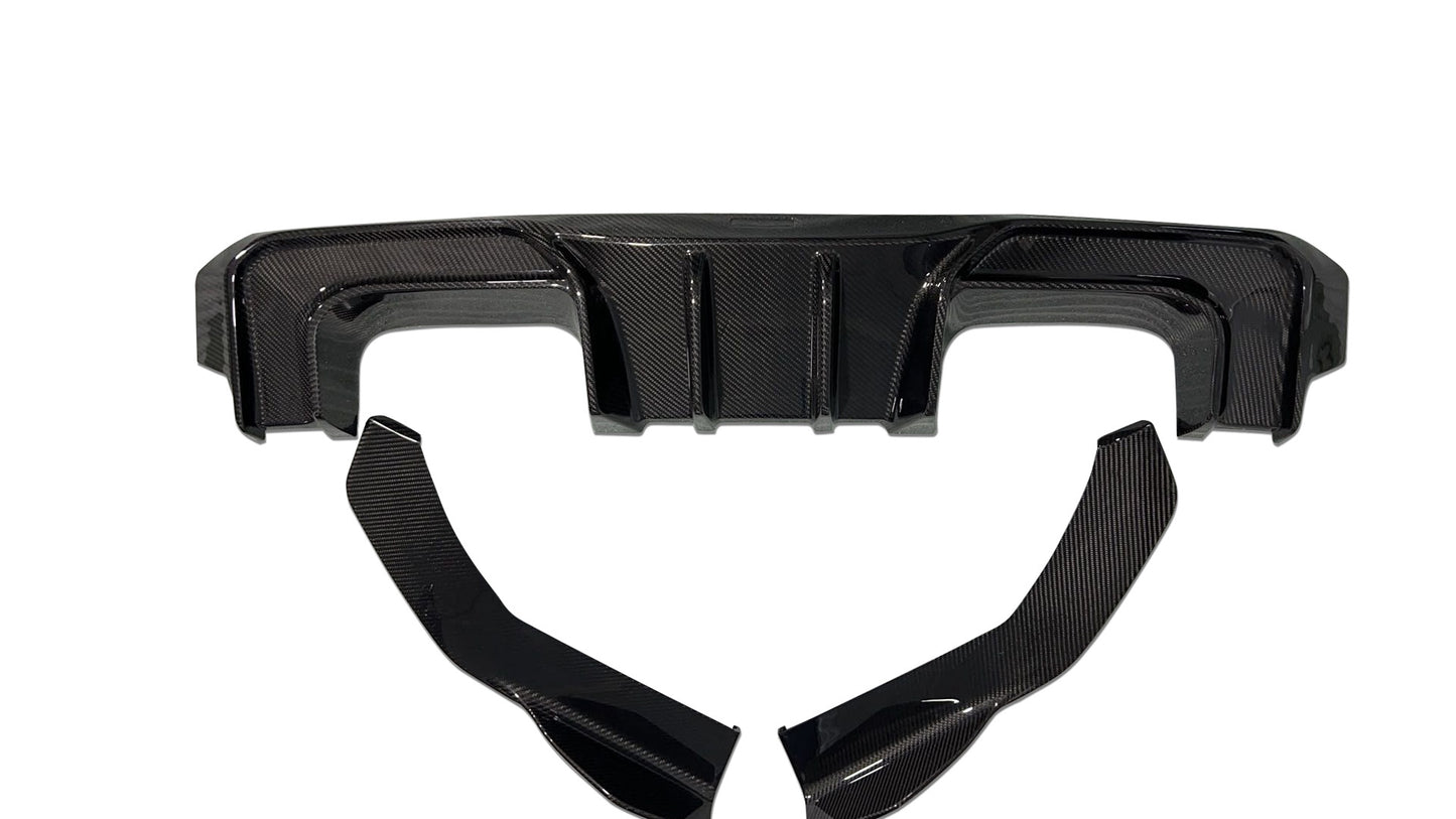 Dry Carbon Fibre Rear Diffuser & Canards For BMW M3 / M3C G80/G81 & M4 / M4C G82/G83