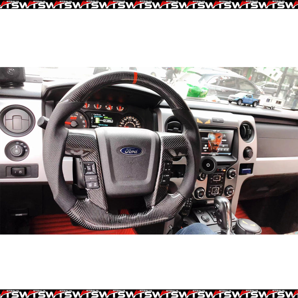 Carbon Fibre Steering Wheel Suitable For Ford F-150 2009-2014