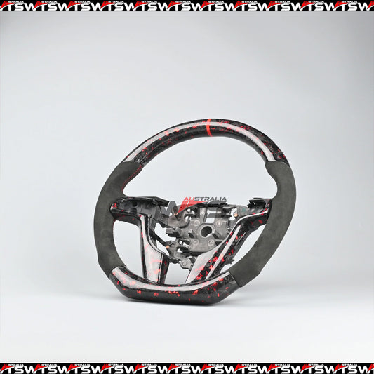 Flake Style Forged Carbon Steering Wheel Suitable For Holden VE (Alcantara)