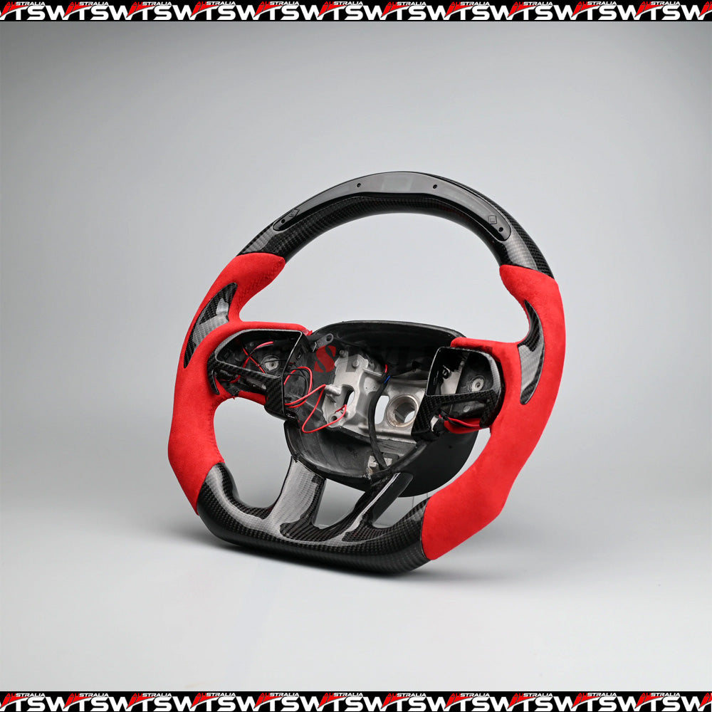LED Shifter Indicator Display Carbon Fibre Steering Wheel Suitable For Dodge Challenger SRT (15-20)