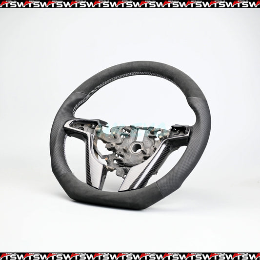 Perforated Leather Alcantara Steering Wheel Suitable For Holden VE