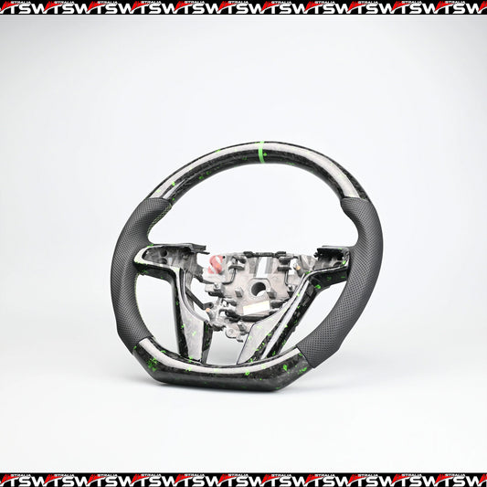 Flake Style forged carbon steering wheel suitable for Holden VE HSV VE (Perforated Leather)