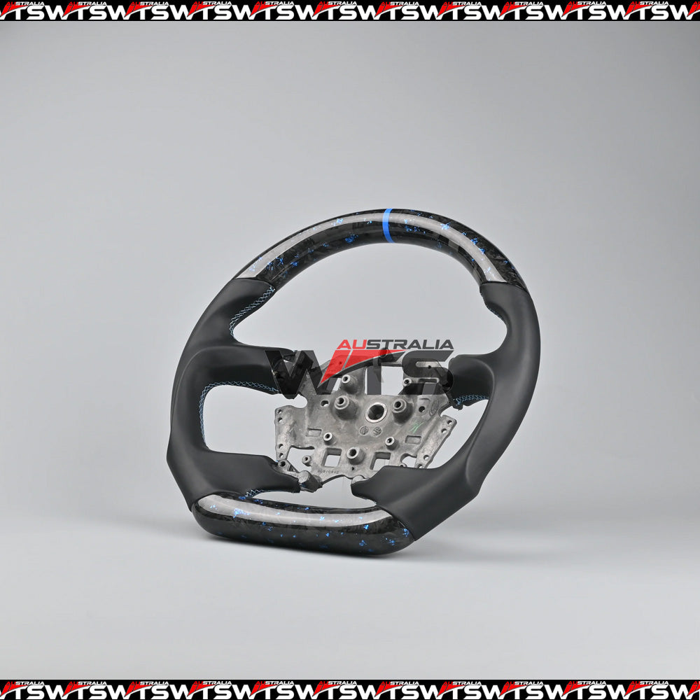 Flake Style Forged Carbon Steering Wheel Suitable For Ford Falcon FG- FGX G6E XR6 XR8 XR50 XR6 TURBO (08-16) (Smooth Leather)