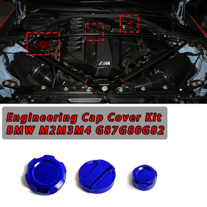 Cap Cover Kit Oil Cap Cover Coolant Cap Cover Heat Exchange Cap Cover For G8X M2 M3 M4