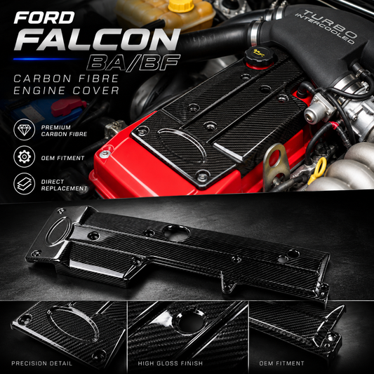 WTS CARBON FIBRE -  100% Pre-preg Carbon Fibre Engine Rocker Cover For Ford Falcon BABF