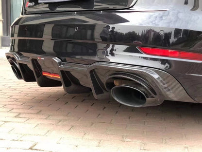 Pre-preg Carbon Fibre Diffuser with Brake light For Audi RS3 S3 8V 2018-2020