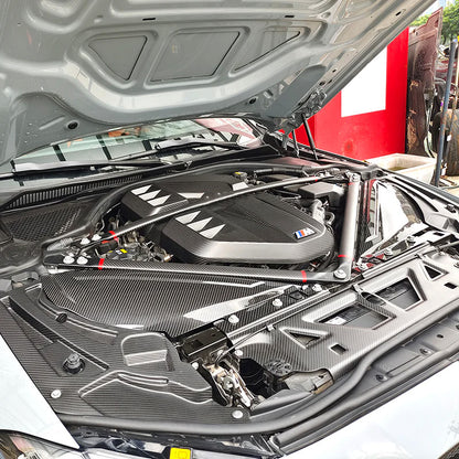 Dry Carbon Fiber Engine Bay Air Intake Covers / Trim for BMW S58 G80 G81 M3 & G82 G83 M4 (2021–Present)