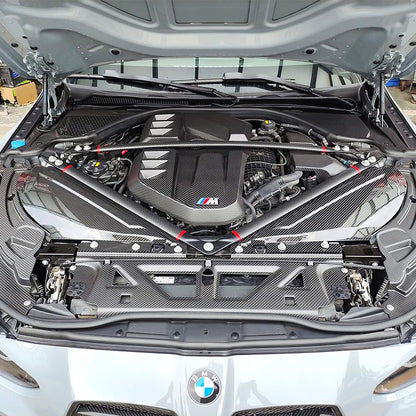 Dry Carbon Fiber Engine Bay Air Intake Covers / Trim for BMW S58 G80 G81 M3 & G82 G83 M4 (2021–Present)