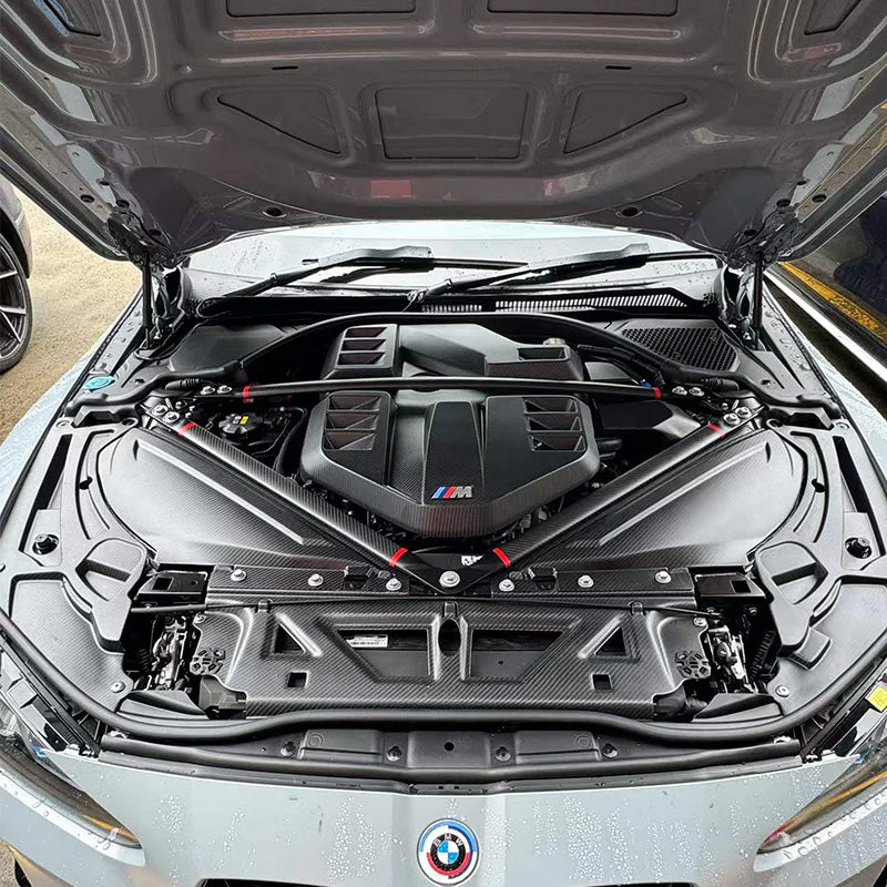 Dry Carbon Fiber Engine Bay Air Intake Covers / Trim for BMW S58 G80 G81 M3 & G82 G83 M4 (2021–Present)