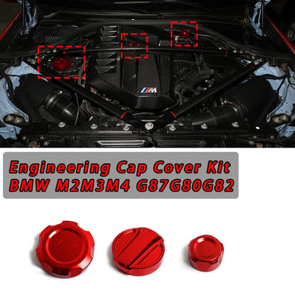 Cap Cover Kit Oil Cap Cover Coolant Cap Cover Heat Exchange Cap Cover For G8X M2 M3 M4