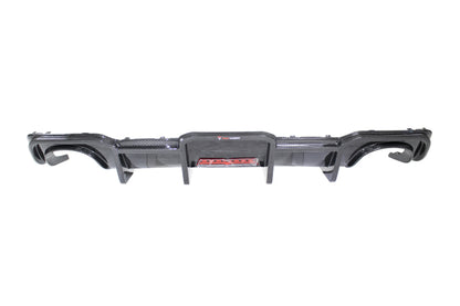Pre-preg Carbon Fibre Diffuser with Brake light For Audi RS3 S3 8V 2018-2020