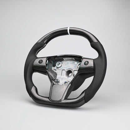 Carbon Fibre Steering Wheel Suitable For Tesla Model 3 Y