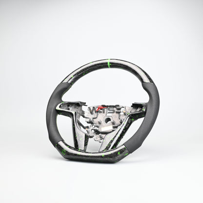 Flake Style forged carbon steering wheel suitable for Holden VE HSV VE (Perforated Leather)