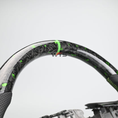 Flake Style forged carbon steering wheel suitable for Holden VE HSV VE (Perforated Leather)