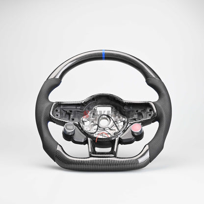 Carbon Fibre Steering Wheel (Start Stop Buttons )Suitable For VW Golf R GTI MK7 7.5