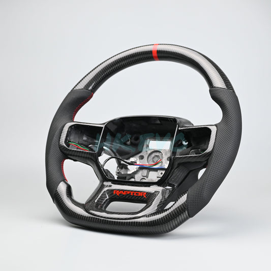 Carbon Fiber Steering Wheel Suitable For 2021+ Ford F150 Raptor with Heated