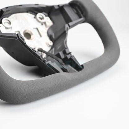 Yoke Style Alcantara Steering Wheel Suitable For Tesla Model 3 Y