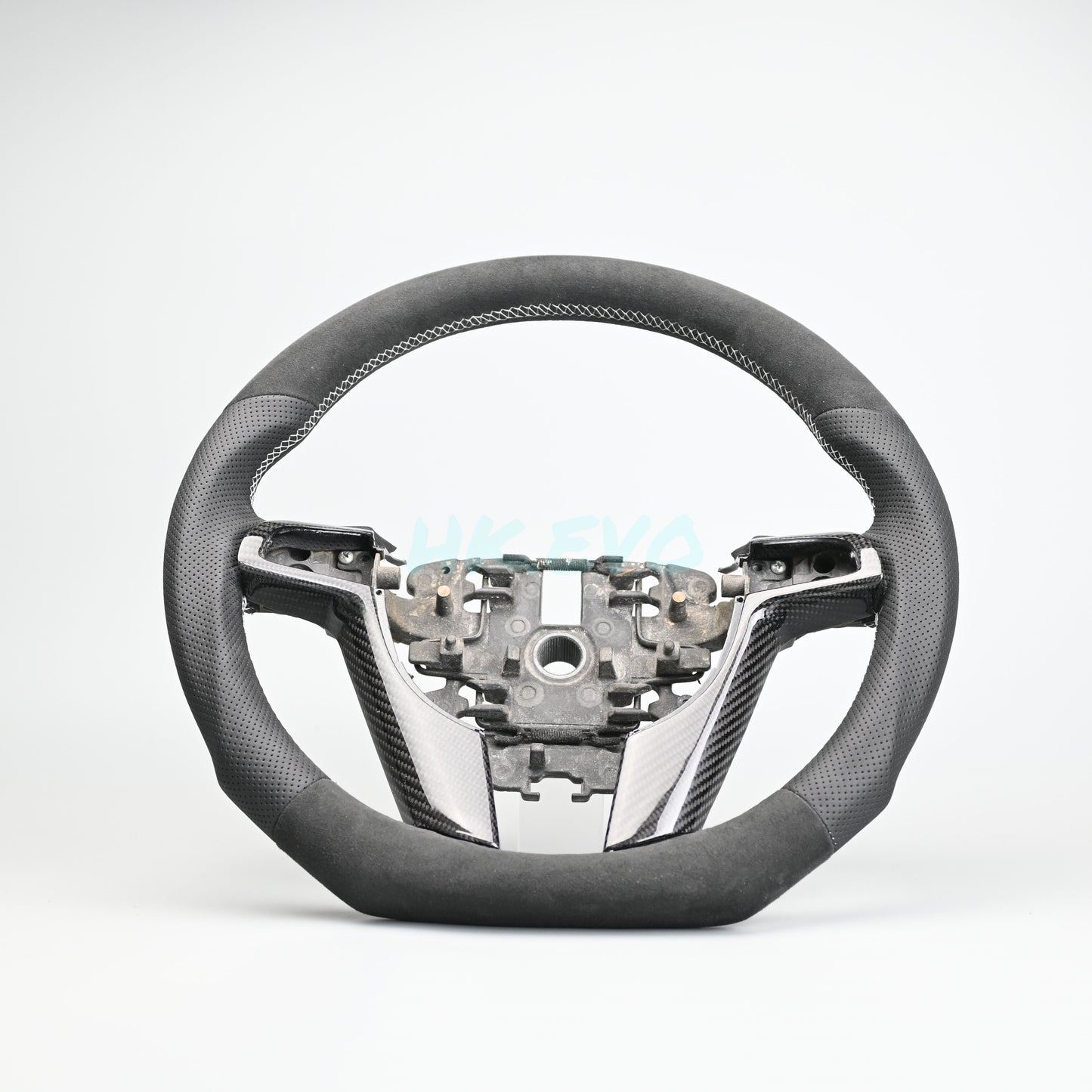 Perforated Leather Alcantara Steering Wheel Suitable For Holden VE