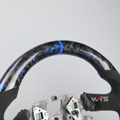 Flake Style Forged Carbon Steering Wheel (Flat Bottom) Suitable For Ford Falcon FG- FGX G6E XR6 XR8 XR50 XR6 TURBO (08-16)