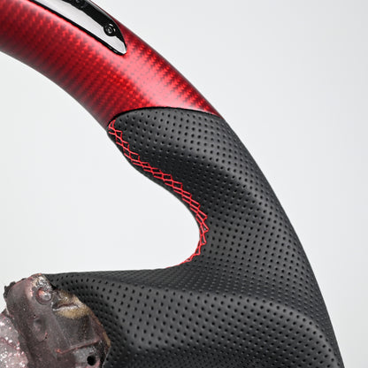 Color Matte Carbon Fibre LED Steering Wheel Suitable For Ford Falcon FG- FGX G6E XR6 XR8 XR50 XR6 TURBO (08-16)