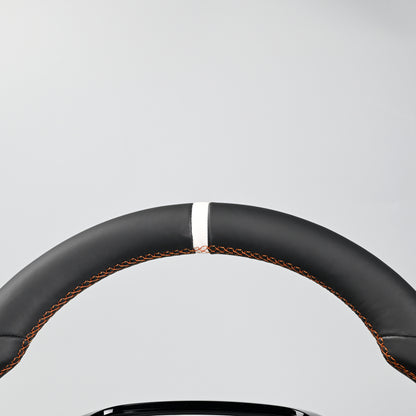 Full Leather Steering Wheel Smooth Leather Suitable For Ford Ranger 2023 Wildtrak Everest