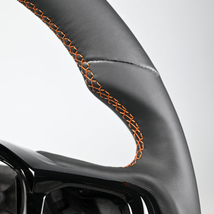 Full Leather Steering Wheel Smooth Leather Suitable For Ford Ranger 2023 Wildtrak Everest