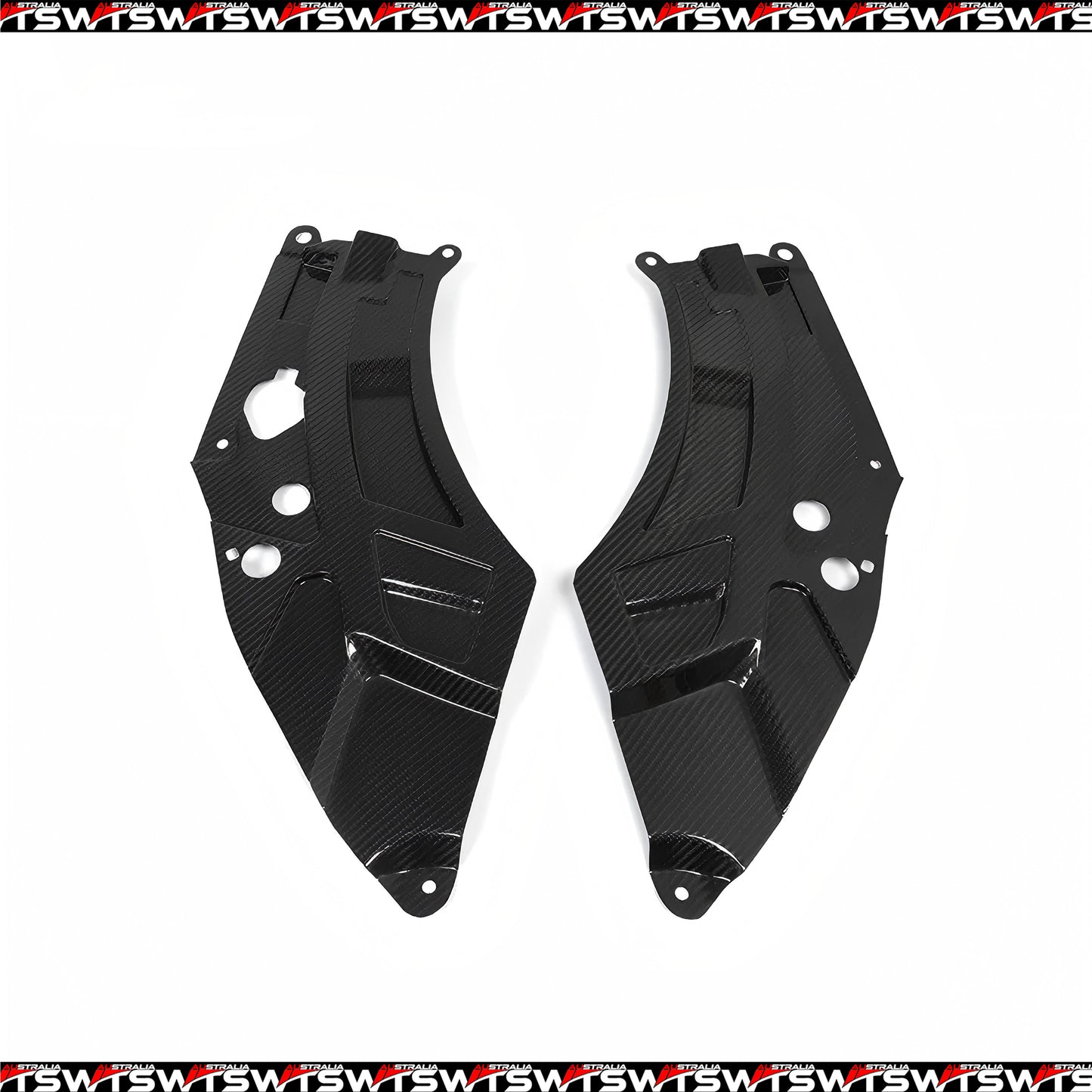 Dry Carbon Fiber Engine Bay Side Trim Set for BMW M2 G87 (2023–Present)