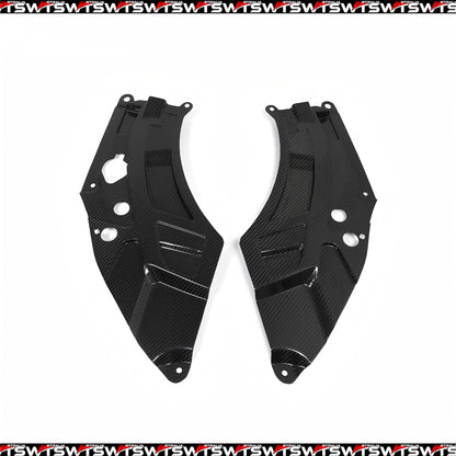 Dry Carbon Fiber Engine Bay Side Trim Set for BMW M2 G87 (2023–Present)