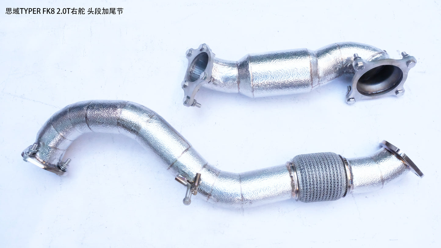 CENDE Exhaust System For HONDA CIVIC FK8 Type R 2.0T 2017-2020