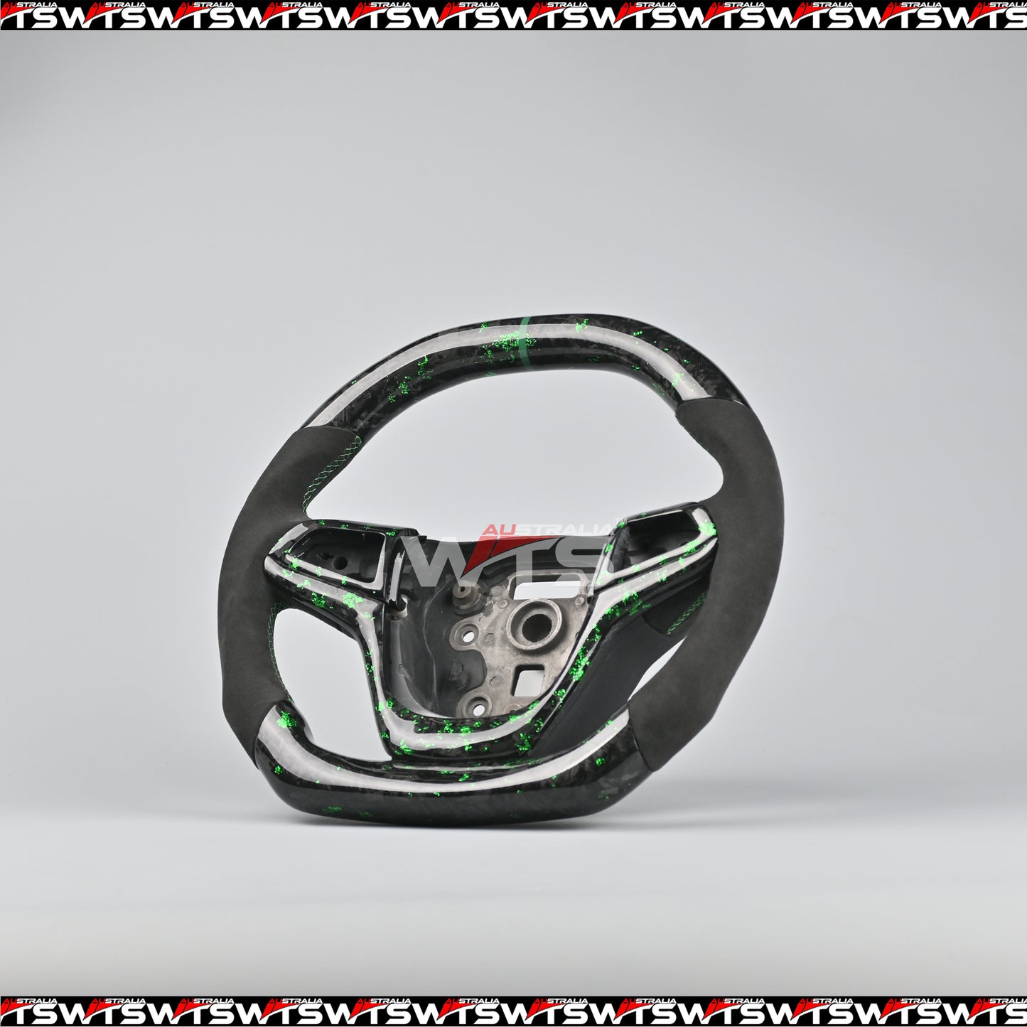 Flake Forged Carbon Steering Wheel (For Non Paddle Shifter)– Suitable for Holden VF, HSV VF, and Chevy SS