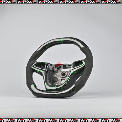 Flake Forged Carbon Steering Wheel (For Non Paddle Shifter)– Suitable for Holden VF, HSV VF, and Chevy SS