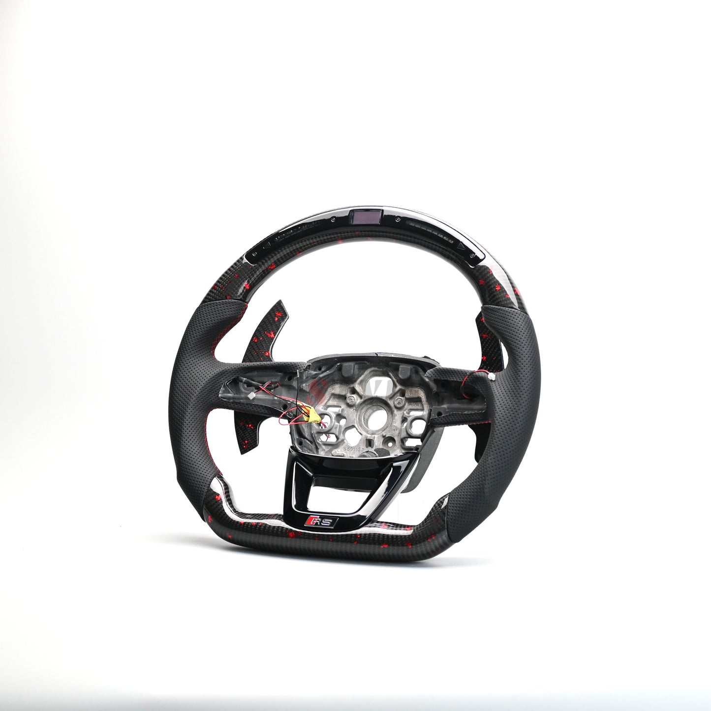 LED Shifter Indicator Display Carbon Fibre (Flake Style) Steering Wheel For Audi RS3 2023+