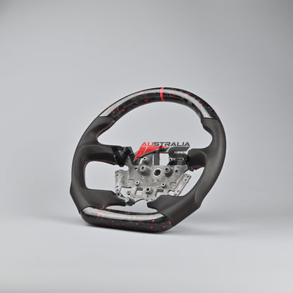 Flake Style Forged Carbon Steering Wheel Suitable For Ford Falcon FG- FGX G6E XR6 XR8 XR50 XR6 TURBO (08-16) (Smooth Leather)
