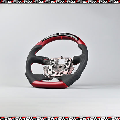 Color Matte Carbon Fibre LED Steering Wheel Suitable For Ford Falcon FG- FGX G6E XR6 XR8 XR50 XR6 TURBO (08-16)