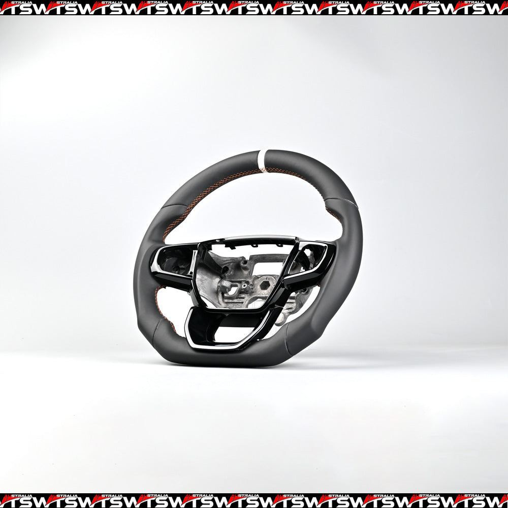Full Leather Steering Wheel Smooth Leather Suitable For Ford Ranger 2023 Wildtrak Everest