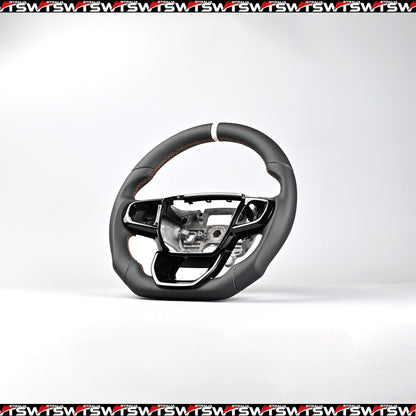 Full Leather Steering Wheel Smooth Leather Suitable For Ford Ranger 2023 Wildtrak Everest