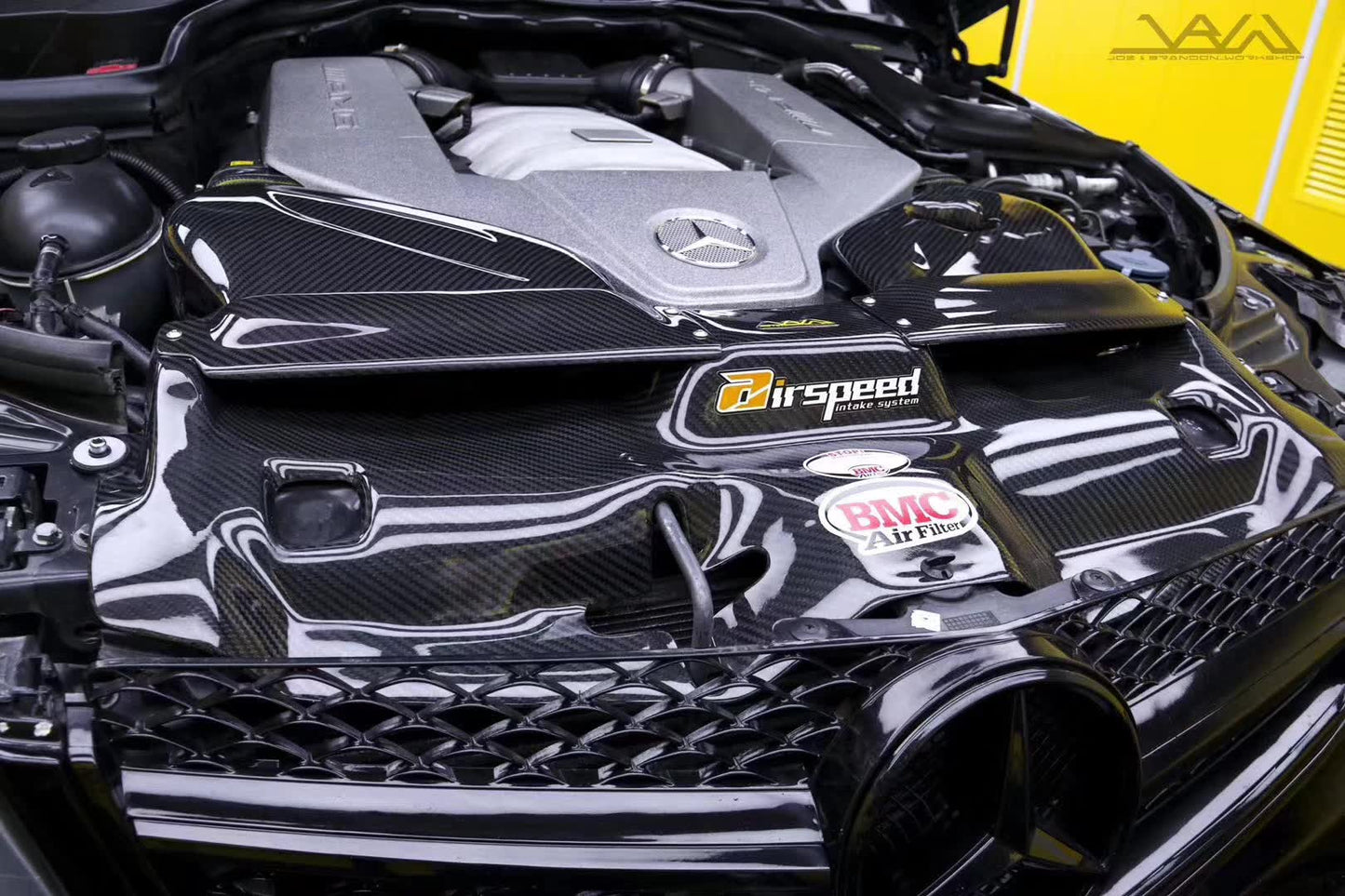 Pre-preg Carbon Fibre Air-Intake System For Mercedes-Benz C63 W204