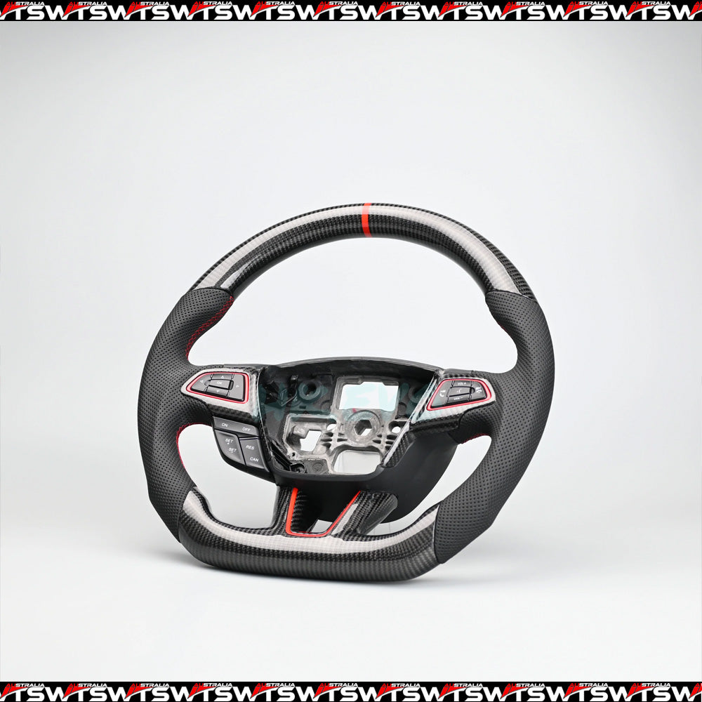 Carbon Fiber Steering Wheel Sutiable for Ford Focus RS ST MK3 2015-2018