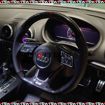 Carbon Fibre Steering Wheel Suitable For Audi RS3 RS4 RS5 S3 S4 S5