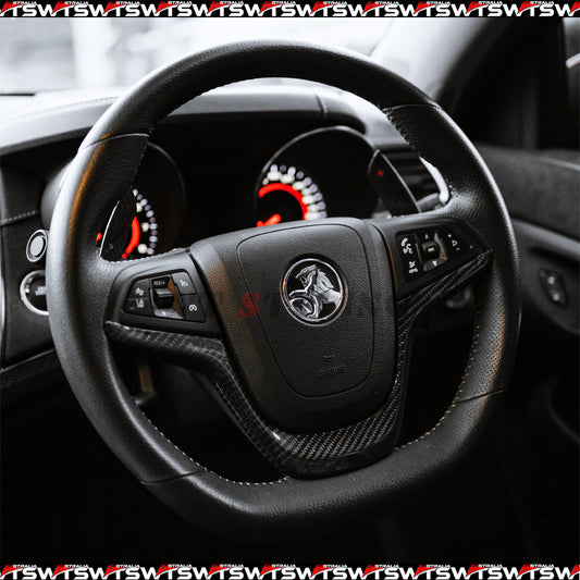Carbon Fibre Steering Wheel Trim Insert For Holden VF Chevy SS Caprice PPV