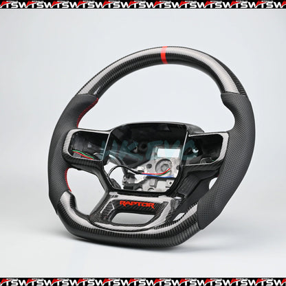 Carbon Fiber Steering Wheel Suitable For 2021+ Ford F150 Raptor with Heated
