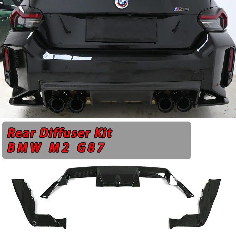 Dry Carbon Fiber 3D Style Rear Diffuser For BMW M2 G87 2023+