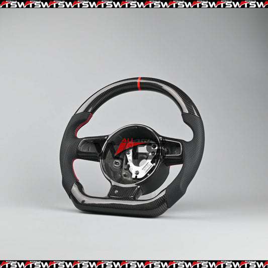 Carbon Fibre Steering Wheel For AUDI TT TTS MK2 2008-2012