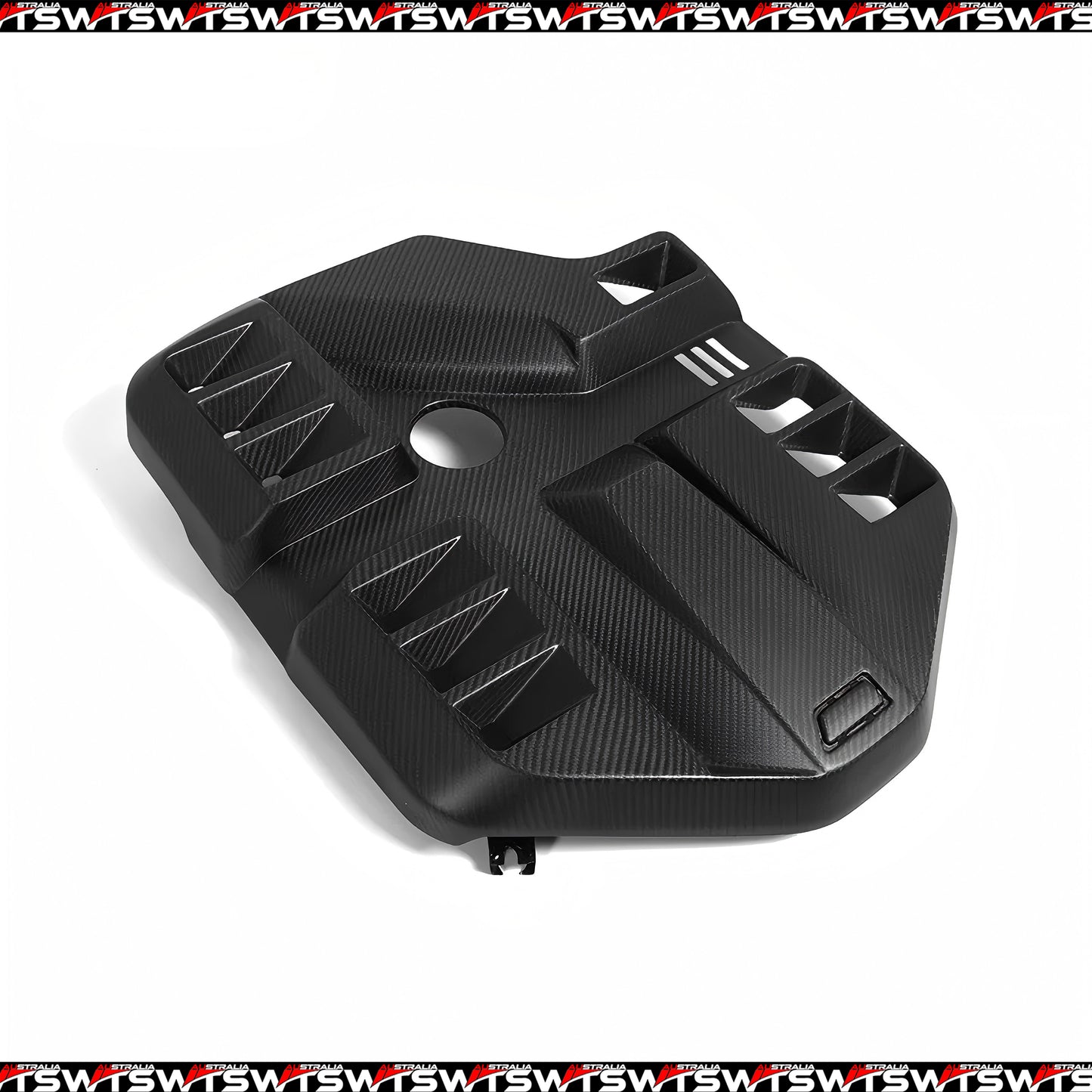Dry Carbon Fiber EVE Style Engine Cover for BMW G87 M2 / G80 M3 / G81 M3 Touring / G82–G83 M4 (2021–Present)