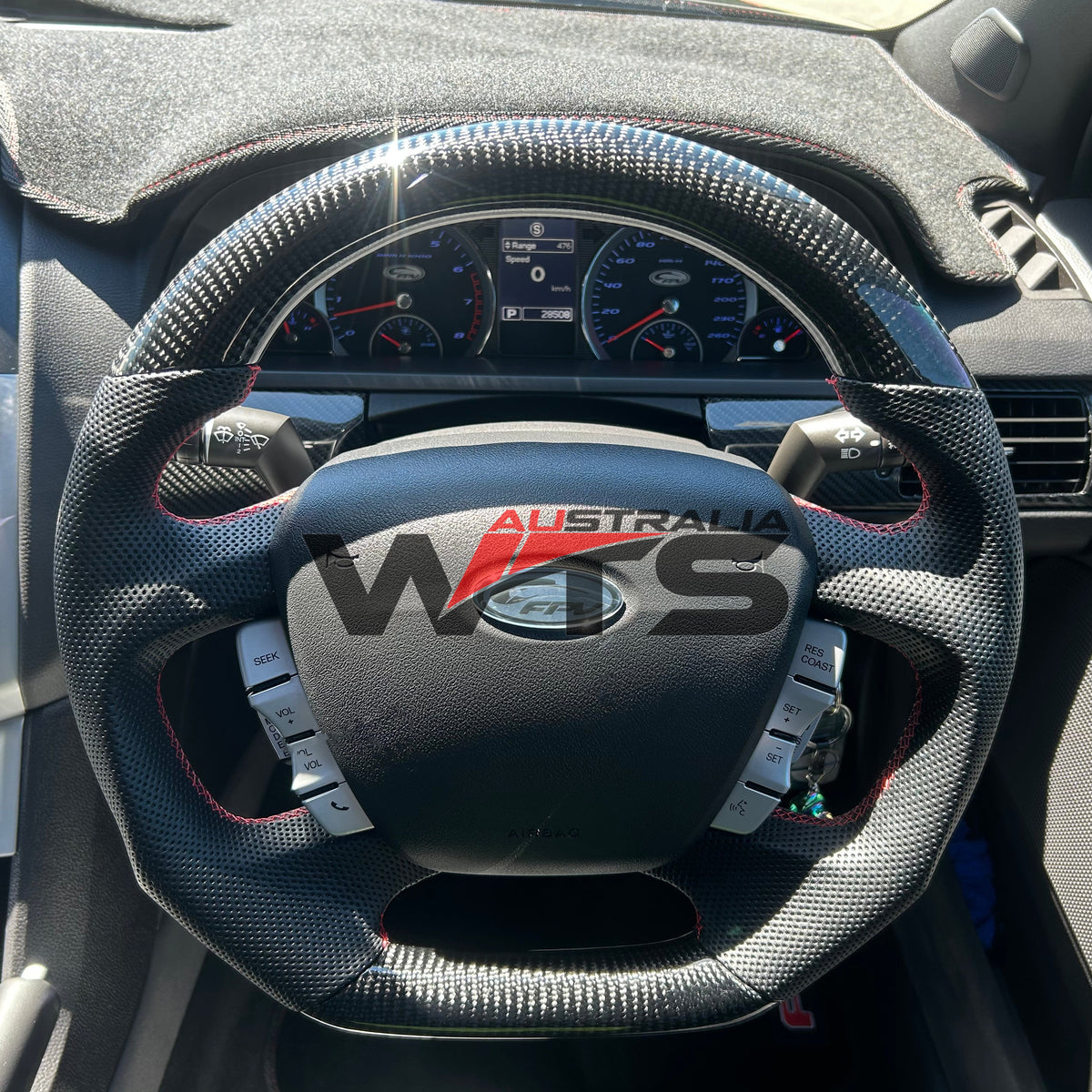 CUSTOMISE YOUR OWN STYLE Carbon Fibre Steering Wheel – Ford Falcon FG / FGX (2008–2016)