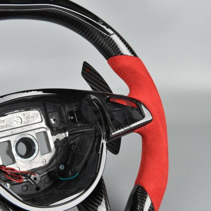 LED Carbon Fibre Steering Wheel Suitable For Mercedes-Benz W205 W176 A45 C63s