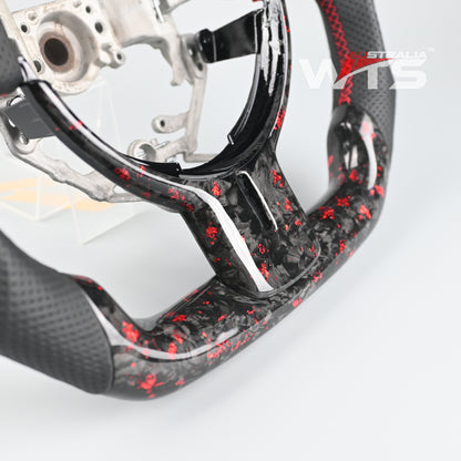 Flake Style Forged Carbon Fibre Steering Wheel For Toyota 86 Subaru BRZ 12-15