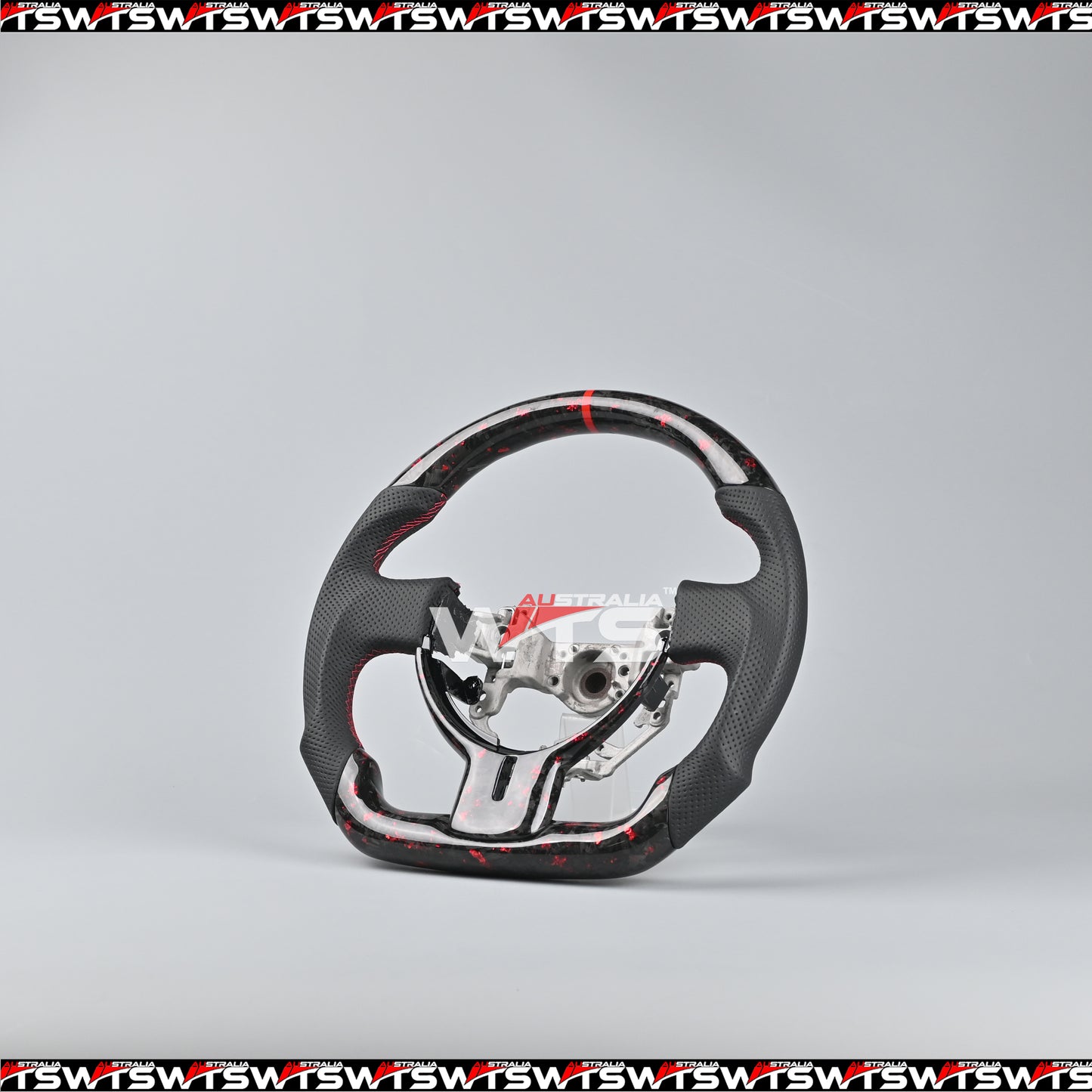 Flake Style Forged Carbon Fibre Steering Wheel For Toyota 86 Subaru BRZ 12-15