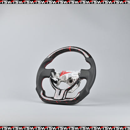 Flake Style Forged Carbon Fibre Steering Wheel For Toyota 86 Subaru BRZ 12-15